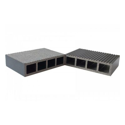 Șipcă gard 3D WPC Tara cu rizuri 12 x 2,4 x 200 cm Periat două fețe, Gri