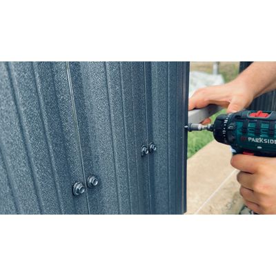 Șipcă metalică 3D Ronin 0,45 mm 11,5 cm Gri mat față (RAL 7024), gri mat spate (RAL 7024) 1.9 m