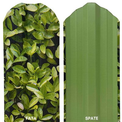 Șipcă metalică gard Lucius 0,4 mm x 11,5 cm Merișor + CADOU Șuruburi 1.4 m