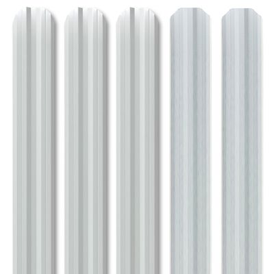Șipcă metalică gard Lucius 0,45 mm 11,5 cm alb lucios + CADOU Șuruburi 1.6 m