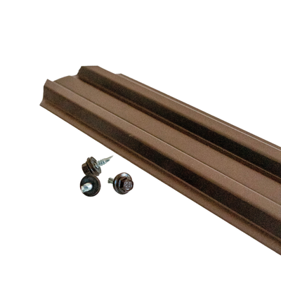 Șipcă metalică Levi 0,55 mm x 9,2 cm Maro lucios (RAL 8017) 1 m