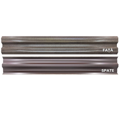 Șipcă metalică orizontală gard Lucius 0,4 mm x 11,5 cm Mesteacăn multi-gloss 1 m