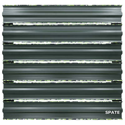 Șipcă metalică orizontală gard Lucius 0,4 mm 11,5 cm Merișor 2 m