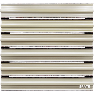 Șipcă metalică orizontală gard Lucius 0,4 mm x 11,5 cm Granit mat 2 m