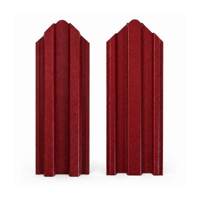 Șipcă metalică Zefra, 0,45 mm x 9,3 cm, Vișiniu mat vopsită pe ambele părți, 1,1 m