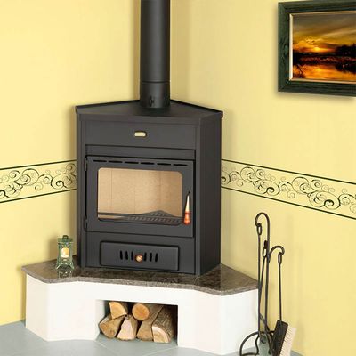 Sobă pentru încălzit pentru colț Prity AMB 12 kW