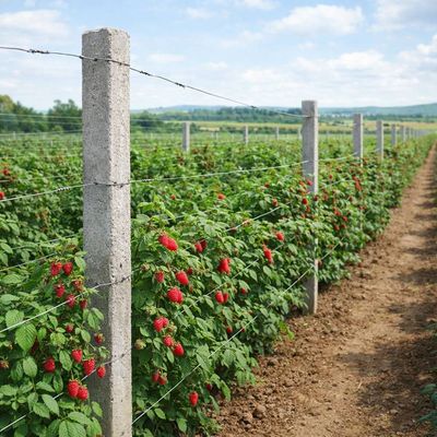 Șpalieri beton 10x8x340 cm Premium pentru vie, gard