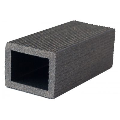 Stâlp gard WPC Trix 5 x 4 x 200 cm Lucios / Neperiat Gri