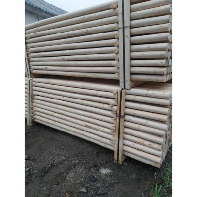 Stâlpi din lemn netratat, grosime 7 cm 1 m
