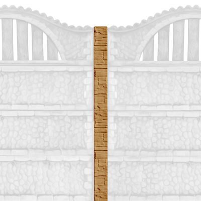 Stâlpi gard beton cu model piatră 14 x 13 x 270 cm