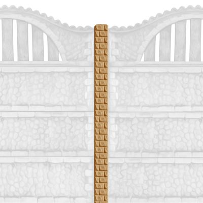Stâlpi gard beton cu model cărămidă 14 x 13 x 270 cm