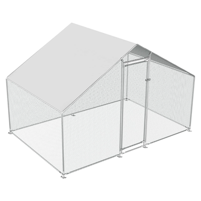 Țarc găini Avia din oțel galvanizat, 3x2 m