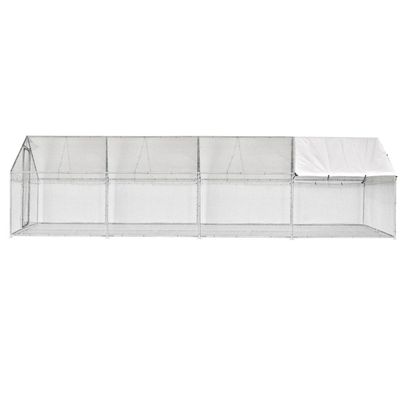 Țarc găini Barn din oțel galvanizat, 3x8x2 m Țarc găini Barn din oțel galvanizat, 3x8x2 m