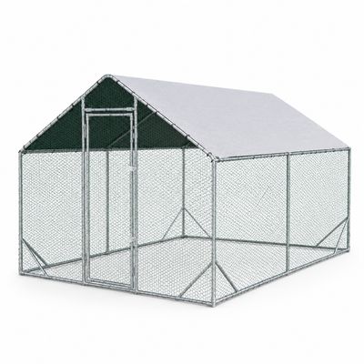 Țarc găini Rico 3x6 m din oțel și plasă rabitz, 68 kg, 13-15 găini + CADOU Țarc găini Rico 3x6 m din oțel și plasă rabitz, 68 kg, 13-15 găini + CADOU
