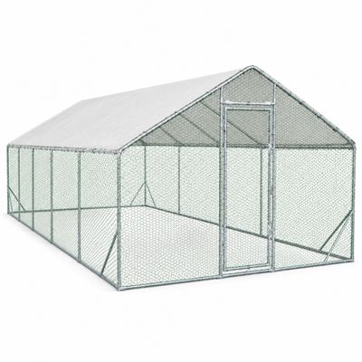 Țarc găini Rico 4x8 m din oțel și plasă rabitz, 107,5 kg, 26–30 găini + CADOU Țarc găini Rico 4x8 m din oțel și plasă rabitz, 107,5 kg, 26–30 găini + CADOU