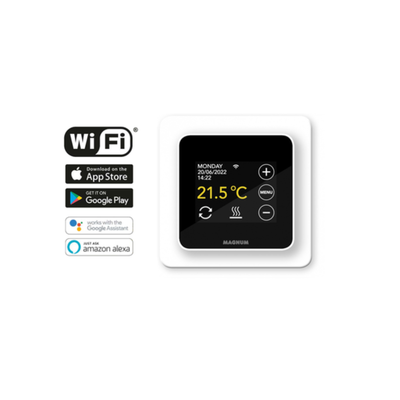 Cronotermostat Voltum, Tip A, Control Wi-Fi, cu senzor de pardoseală
