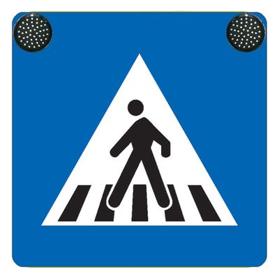Trecere de pietoni cu semnale luminoase - alimentare la sursă