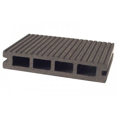 Pardoseală exterioară WPC pentru terase și pontoane 13,5 x 2,5 x 240 cm Gri, Periat o față