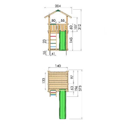 Turn copii Jungle Gym Chalet