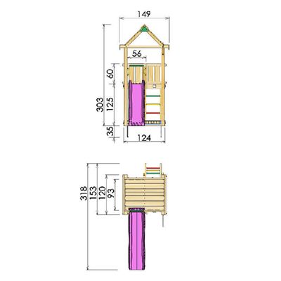 Turn copii Jungle Gym House