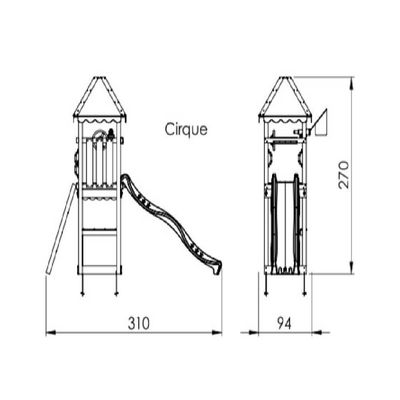 Turn copii Jungle Gym mini - Cirque