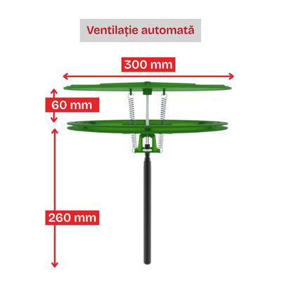 Seră policarbonat 6 mm pentru grădină Travena 4x10 m + Cadou Sistem de Irigații + Ventilație