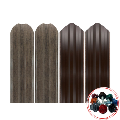 Șipcă metalică gard Lucius 0,4 mm 11,5 cm Mesteacăn multi-gloss + CADOU Șuruburi 1.1 m