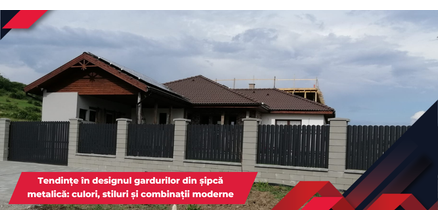 Tendințe &icirc;n designul gardurilor din șipcă metalică &icirc;n 2025: culori, stiluri și combinații moderne