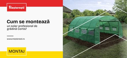 Cum se montează un solar profesional de grădină Cortis?