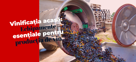 Vinificația acasă: Echipamente esențiale pentru producția de vin Vinificația acasă: Echipamente esențiale pentru producția de vin