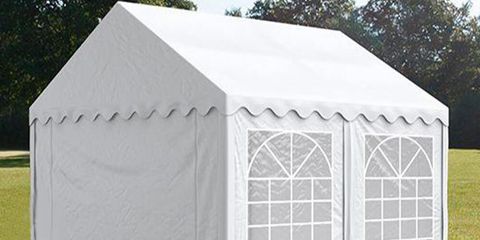 Cort grădină alb premium cu protecție UV Delta 3x4 m