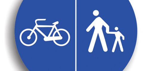 Indicator de reglementare - delimitare piste de biciclete Indicator de reglementare - delimitare piste de biciclete