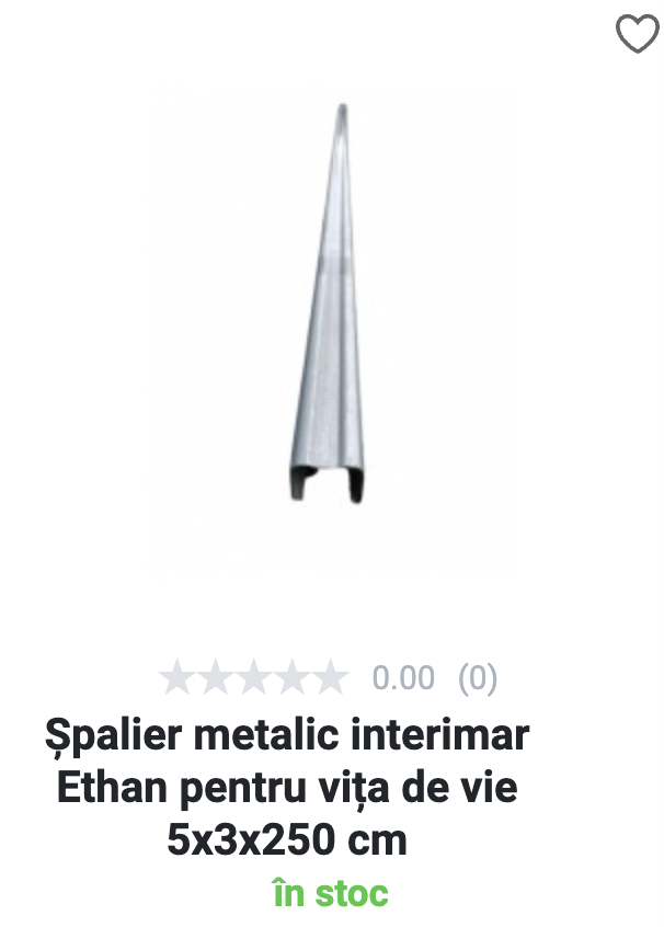 spalieri metalici vie