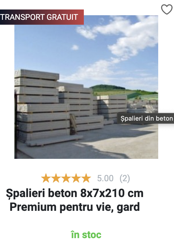 spalieri beton vie