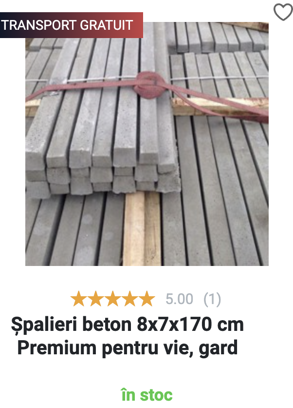 Spalieri beton de vanzare