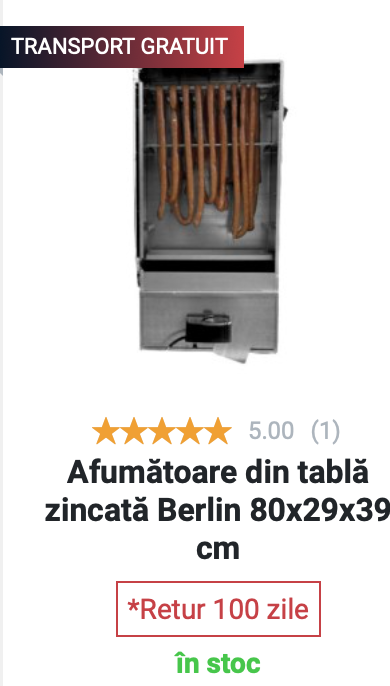 Afumătoare clasică Berlin