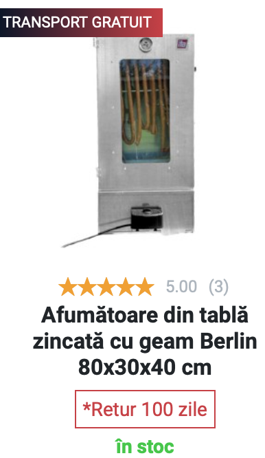 Afumătoare cu geam Berlin 