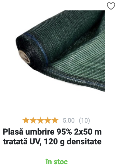 Plasa verde umbrire