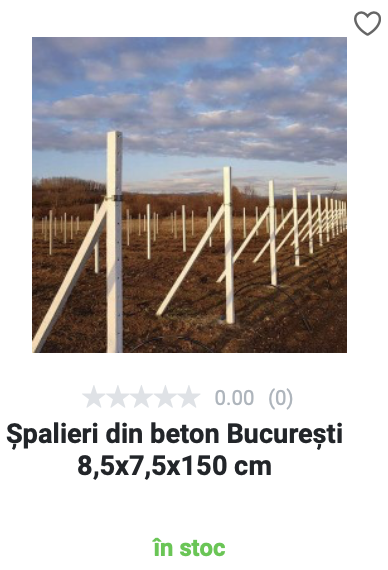 Stalpi beton vie