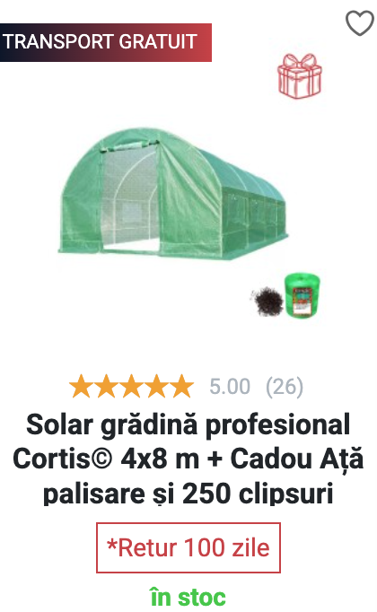 Solar Cortis 4x8 m