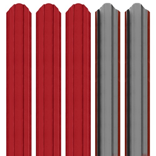 Șipca metalică 2D Ronin, Roșu lucios (RAL 3011)
