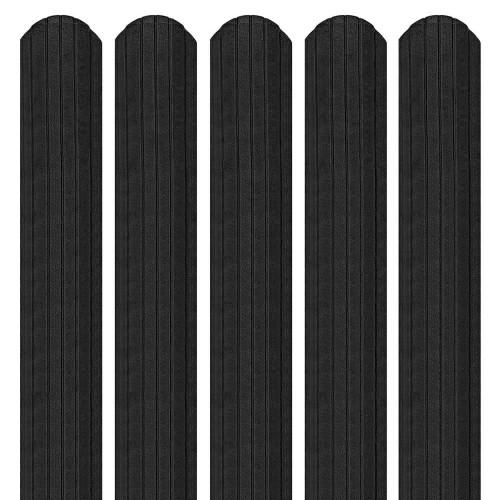 Șipcă metalică 3D Ronin, Negru mat față, lucios spate (RAL 9005)