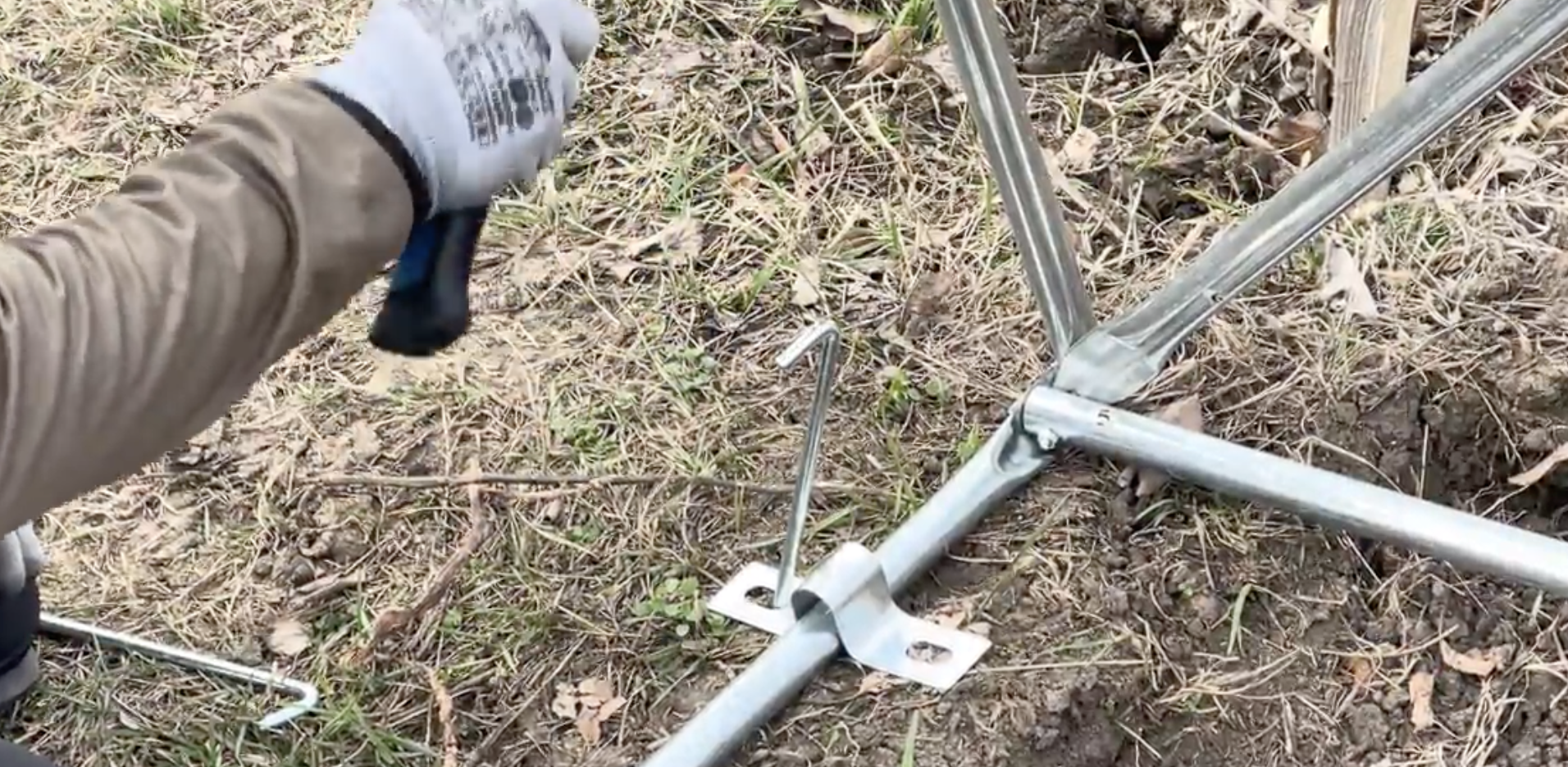 Ancorarea solarului de gradina