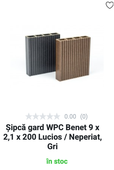 Șipcă gard WPC - Benet