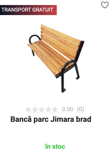 Bancă parc - Jimara