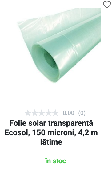 Folie solar transparentă - Ecosol 