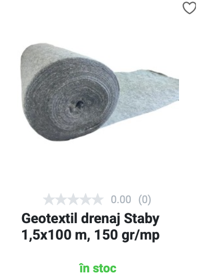 Geotextil drenaj Staby - 150 gr/mp