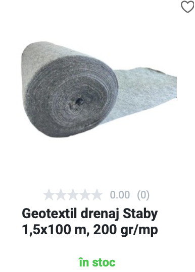 Geotextil drenaj Staby - 200 gr/mp
