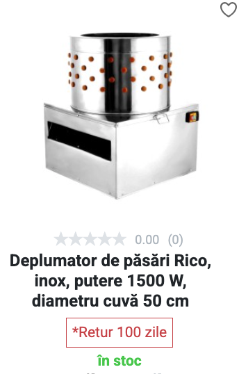 Deplumator păsări - Rico