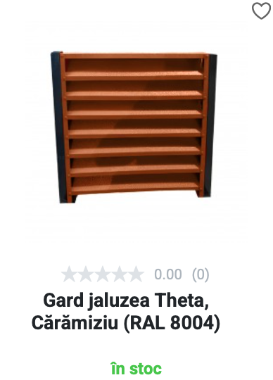Gard jaluzea Theta - Cărămiziu